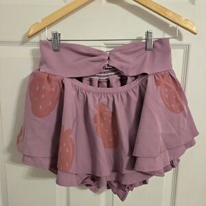 Winx Club Women's Mini Skirt Flora Y2K Ruffle Skirt High Waist Size XL